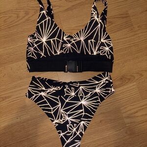 Geometric Black Bikini Set